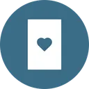 Free Card Heart Poker Icon