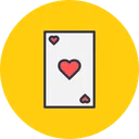Free Card Heart Poker Icon