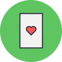 Free Card Heart Poker Icon