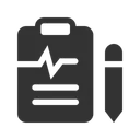 Free Cardiogram Report Heart Report Medical Report Icon