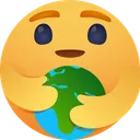 Free Care emoji for earth  Icon