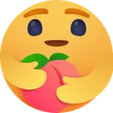Free Care emoji for peach Icon