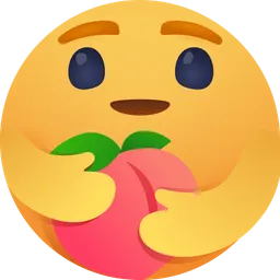 Free Care emoji for peach Logo Icon