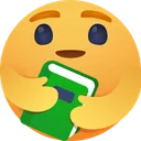 Free Care emoji with book  Icon