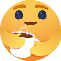 Free Care emoji with tea Logo Icon