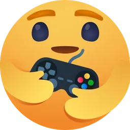 Free Care emoji with video game Logo Icon