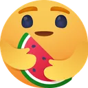 Free Care emoji with watermelon Icon