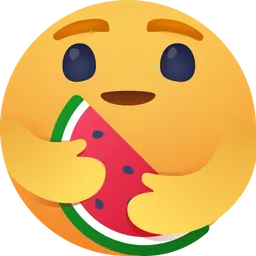 Free Care emoji with watermelon Logo Icon
