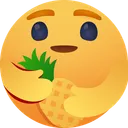 Free Pineapple Fruit Hug Icon