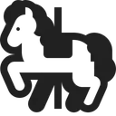 Free Horse High Contrast Icon