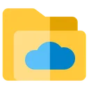 Free Carpeta Nube Guardar Icono