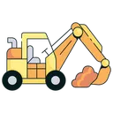 Free Carregador Construcao Veiculo De Construcao Ícone