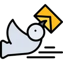 Free Carrier Pigeon Pigeon Carrier Icon