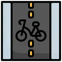 Free Carril de bicicletas  Icono