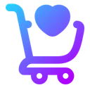 Free Carrinho de compras-favorito-  Icon