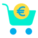 Free Bancario Carrinho Euro Icon