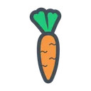 Free Carrot Fruit Fruits Icon