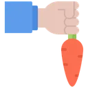 Free Carrot Hand Farm Icon