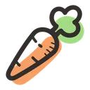 Free Carrot Food Vegetables Icon