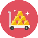 Free Cart Gold Icon