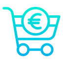 Free Banking Cart Euro Icon