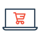 Free Cart Shop Laptop Icon