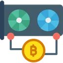 Free Cartao Para Mineracao Cartao De Mineracao Criptografica Mineracao Gpu Icon