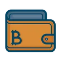 Free Carteira Bitcoin Dinheiro Icon