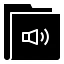 Free Suono Cartella Cartella Audio Icon