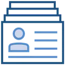 Free Cartes Personne Entreprise Icône