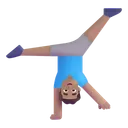 Free Cartwheeling Color Medium Icon