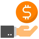 Free Hand Money Cash Icon