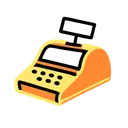 Free Cash Register Finance Business Icon