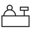 Free Cashier Payment Machine Icon