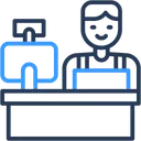 Free Cashier Supermarket Shop Icon