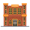 Free Casino Gaming House Clubhouse Icon