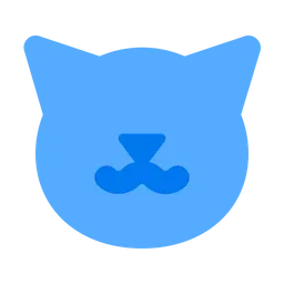 Flat Cat Icon 