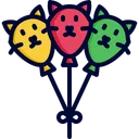 Free Cat balloons  Icon