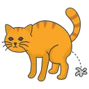 Free Cat Doing Pee  Icon