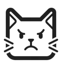 Free Cat High Contrast Icon