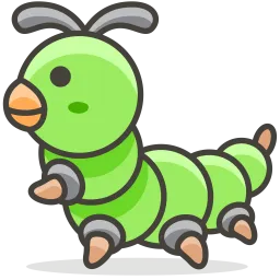 Free Caterpillar Emoji Icon
