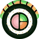 Free Caterpillar Roll Food Icon