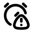 Free Caution Alarm Clock Icon