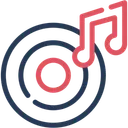 Free CD Nota Musical Musica E Multimidia Ícone