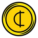 Free Cedi Coin  Icon