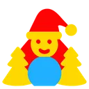 Free Bola De Nieve Nieve Navidad Icon