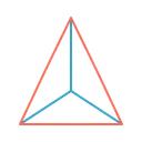 Free Center Centroid Triangle Icon