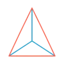 Free Centro Centroide Triangolo Icon