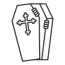 Free Cercueil Mort Croix Icône