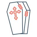 Free Cercueil Mort Croix Icône